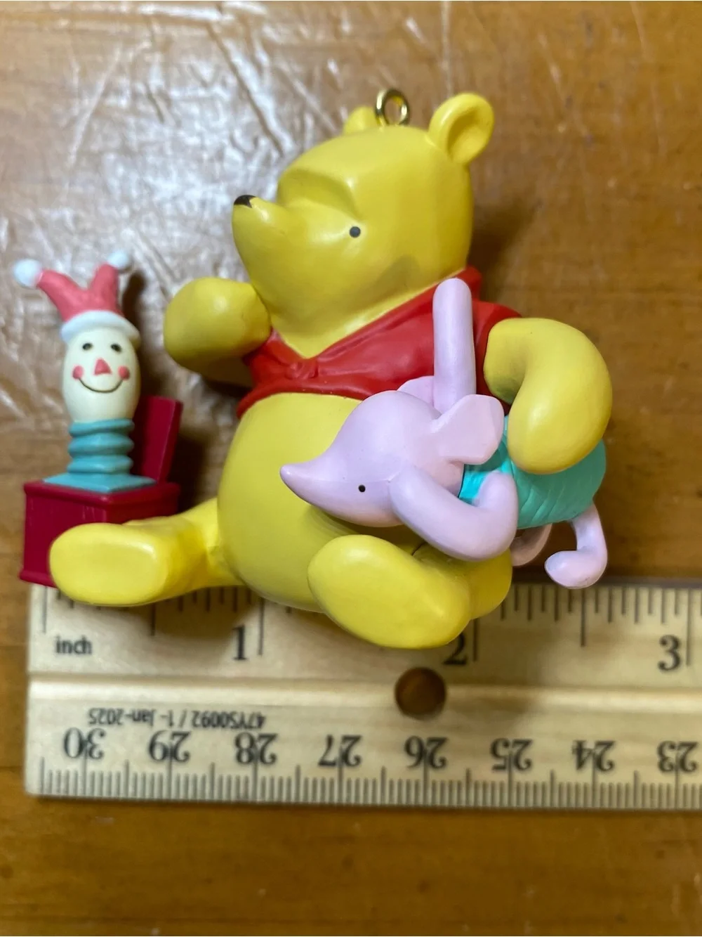 Hallmark Winnie The Pooh Disney Piglet's Jack-in-the Box Christmas Ornament 2000